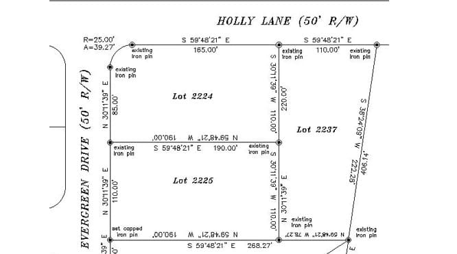 A map of holly lane showing the location and the address.